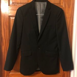 Topman 34S black three piece suit